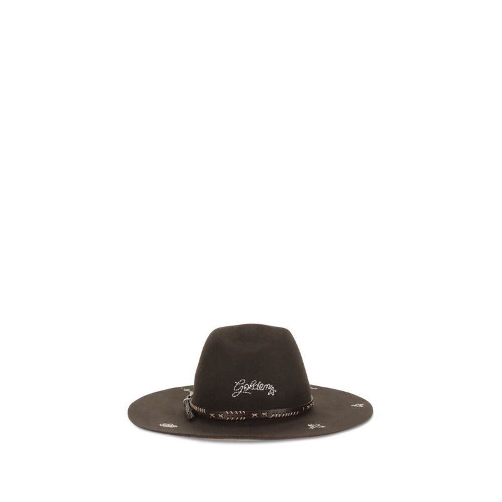 Golden Goose Women Embroidered Wool Fedora